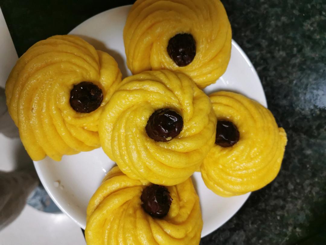 枣花馒头 造型馒头 好看又好吃 附细节视频详解