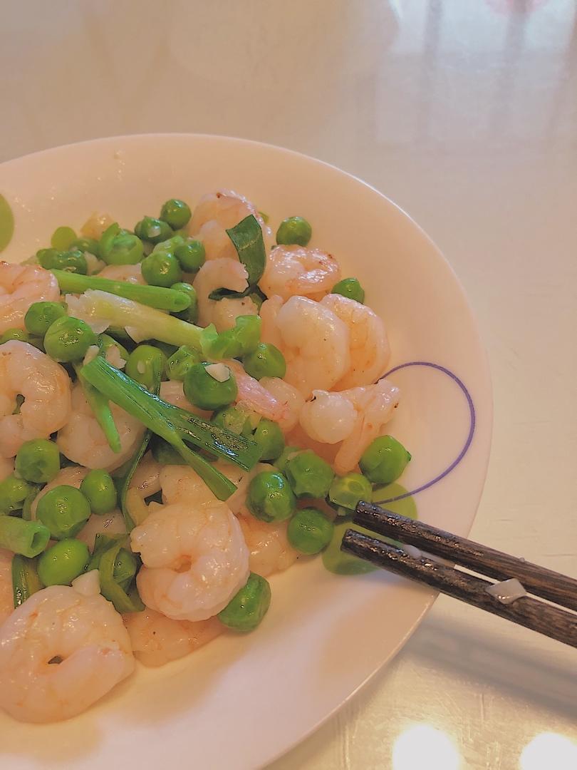 葱爆虾仁
