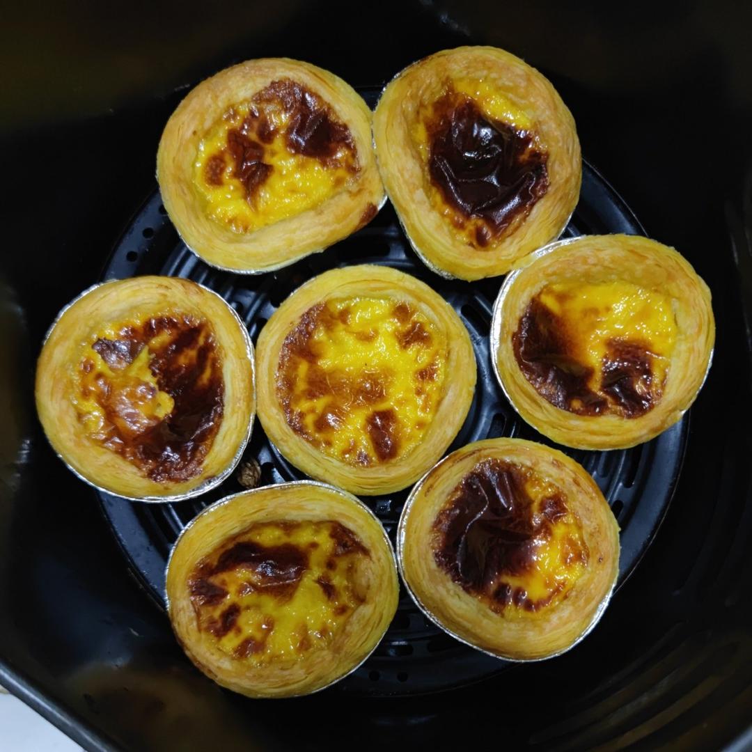 空气炸锅版全蛋葡式蛋挞『秒杀KFC』悠伴空气炸锅