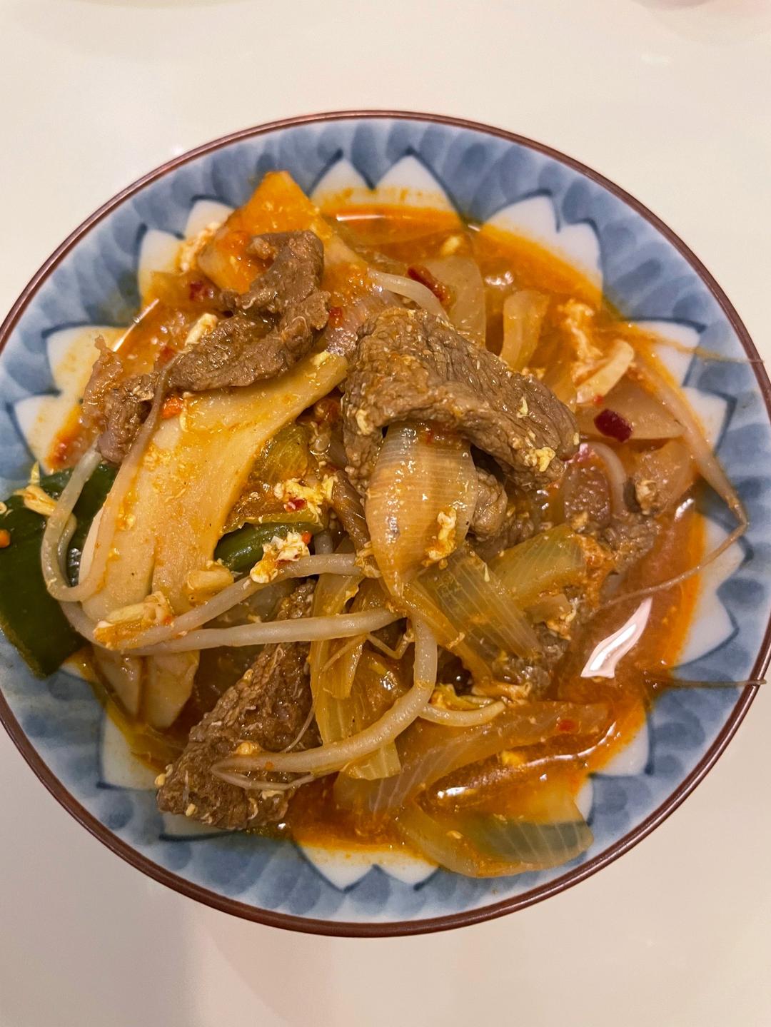 육개장白钟元菜谱韩式辣牛肉汤