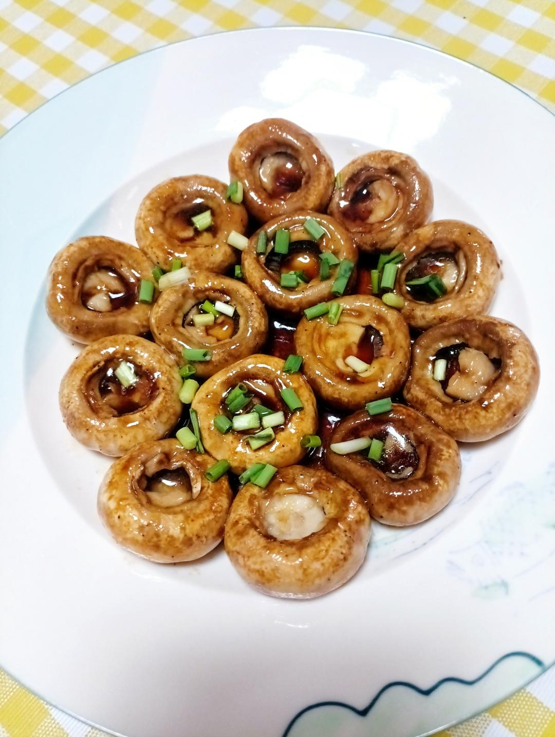 香煎口蘑  鲜的扭起来