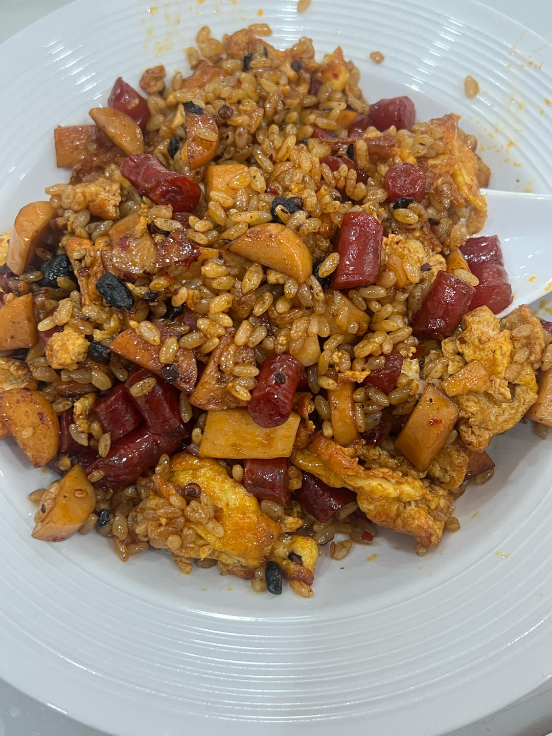 腊肠炒饭
