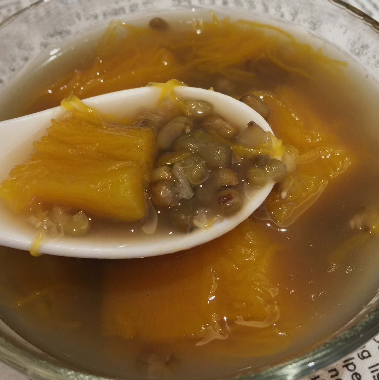 南瓜绿豆汤