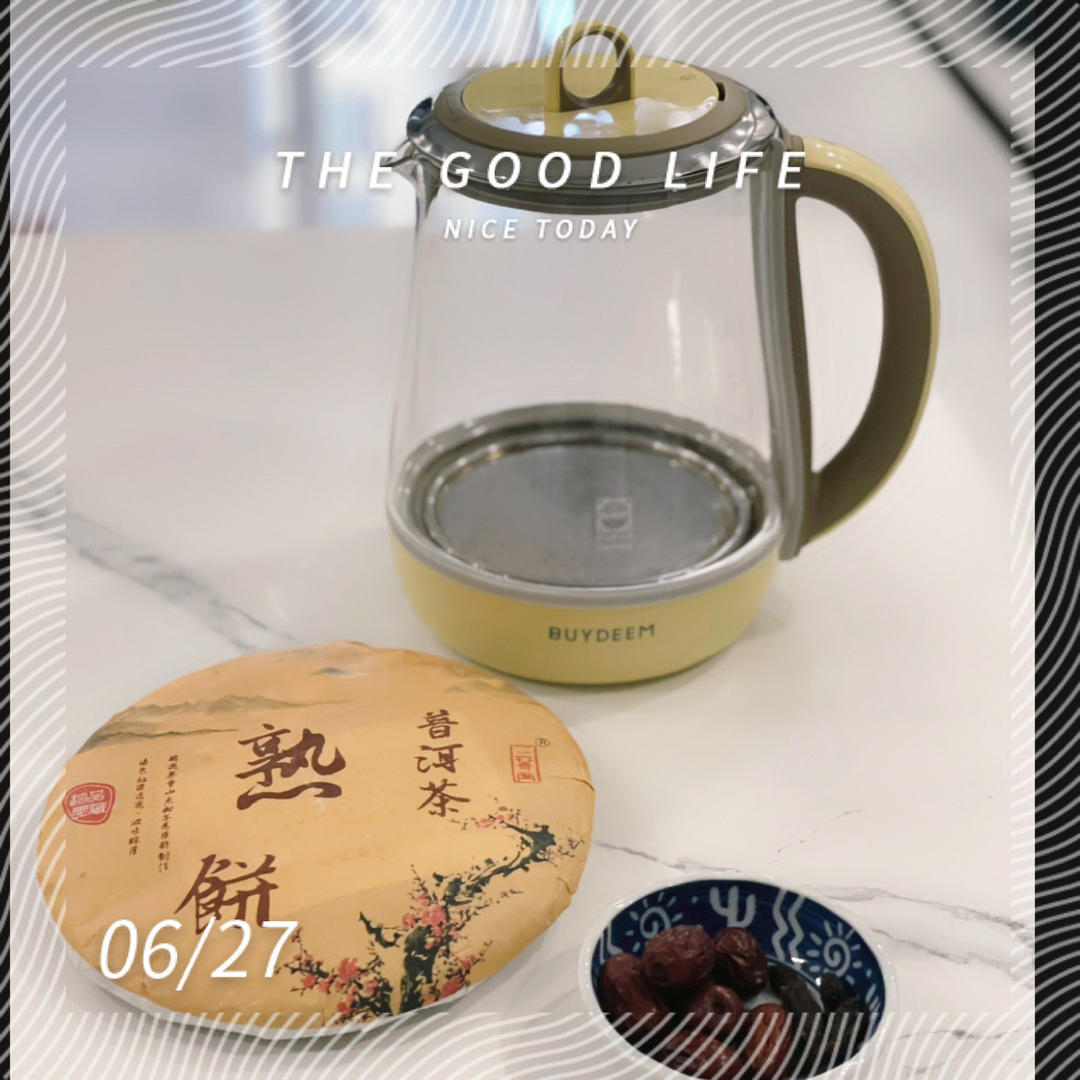 红枣普洱茶【5-6月北鼎养生壶食谱】