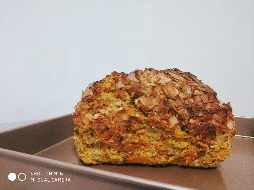 秋日栗香南瓜全麦快手面包丨健康·烘焙