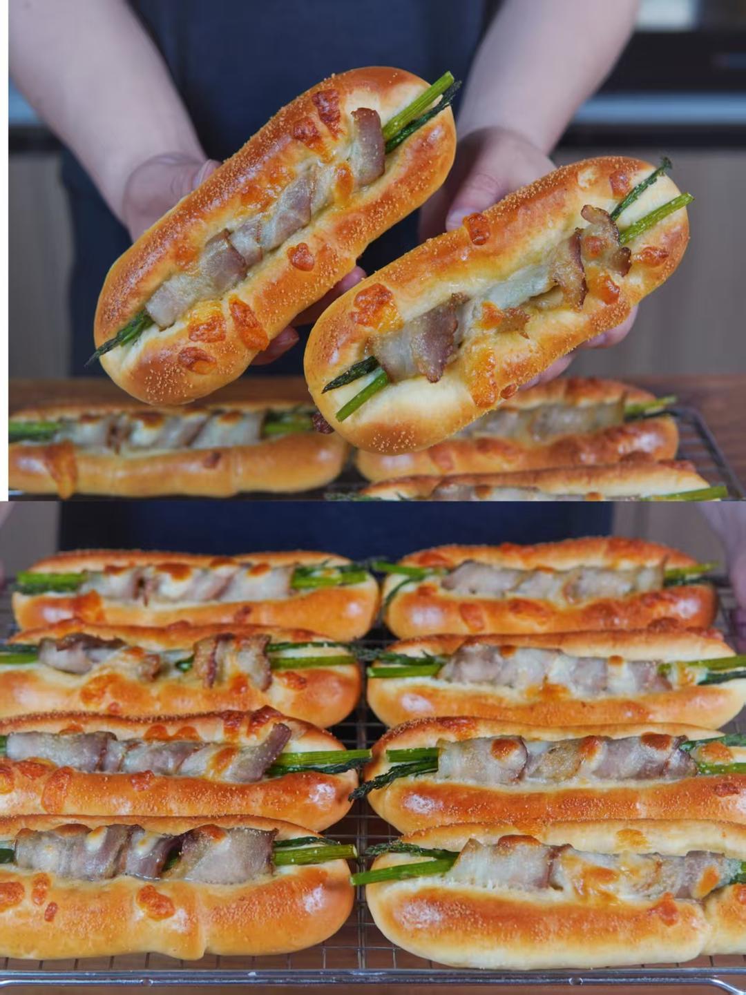 甜咸永动机！万能面团做的田园料理面包太好吃了！