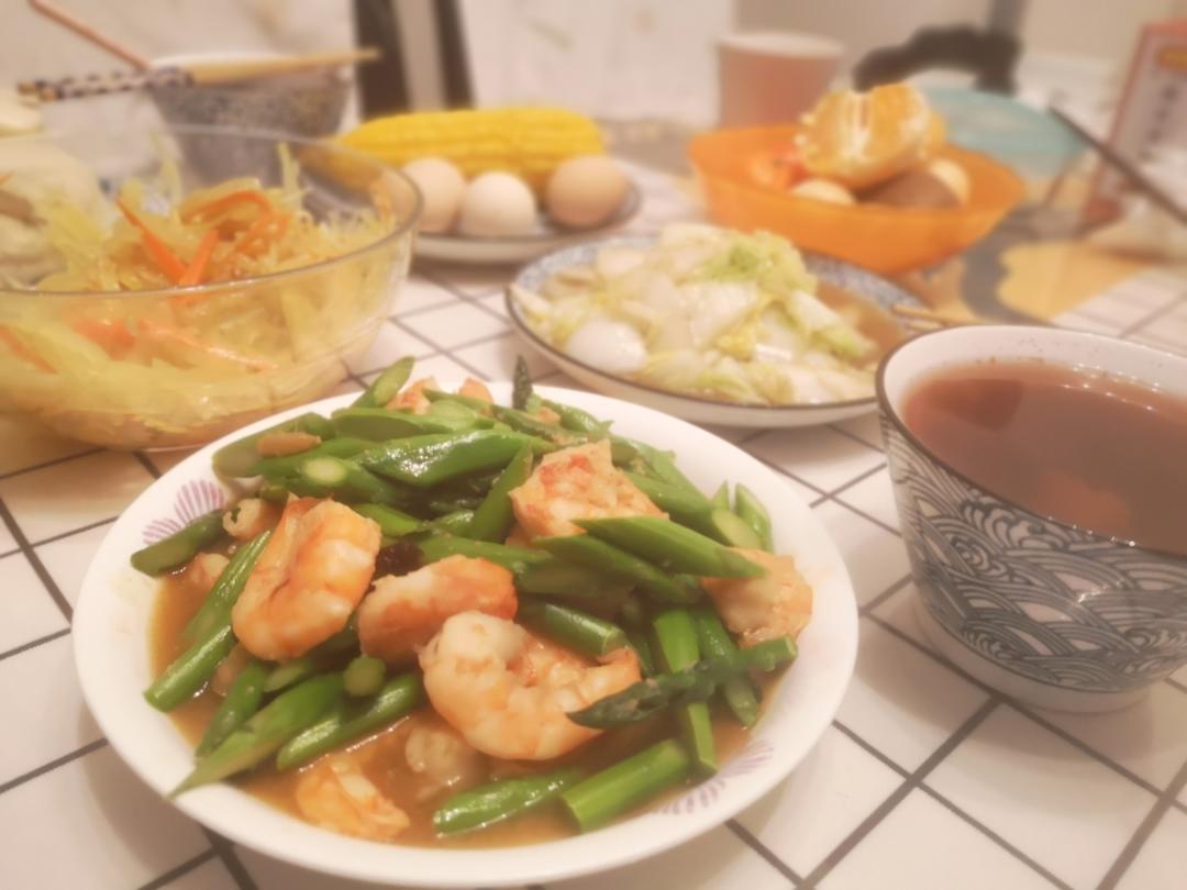 好吃不胖的芦笋虾仁