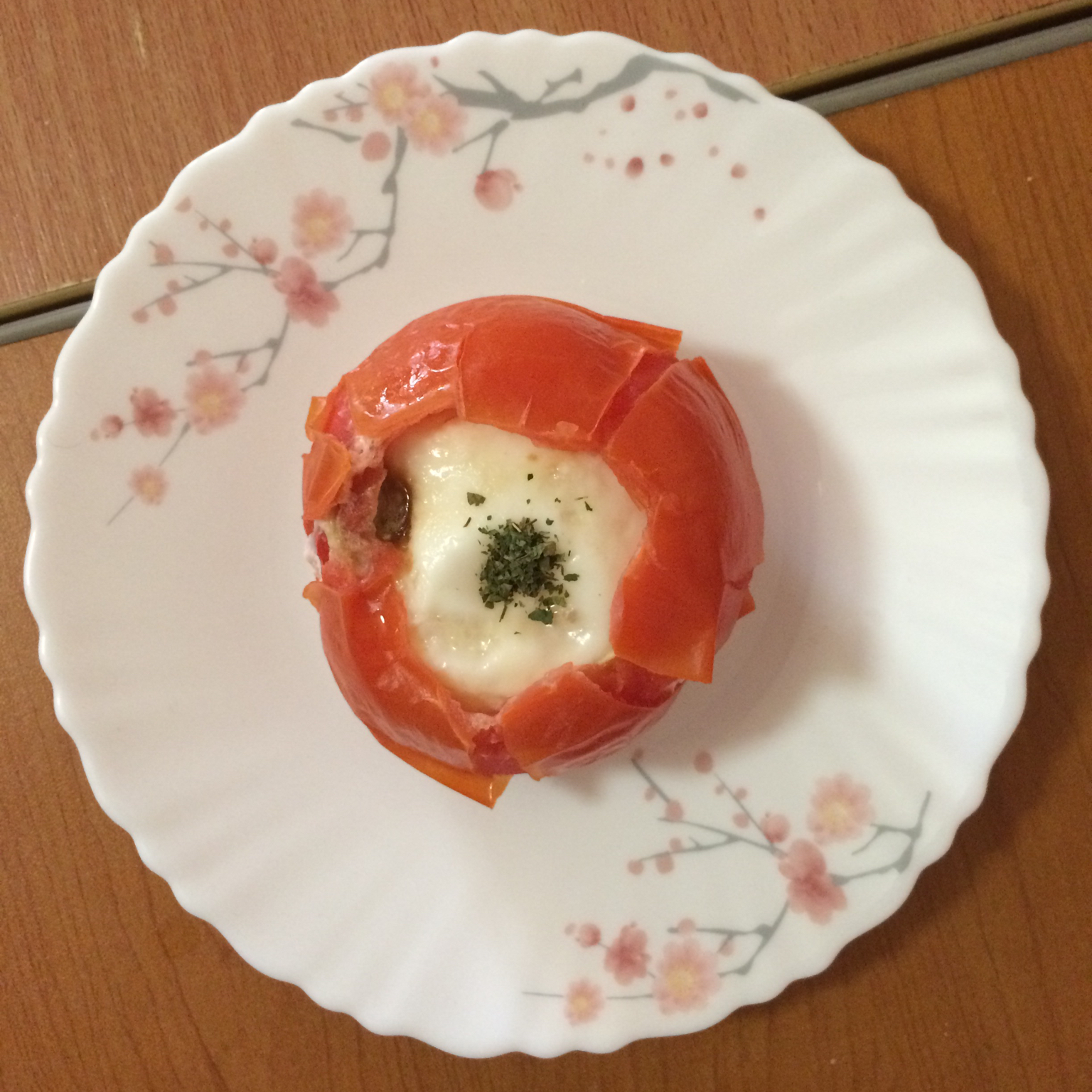 焗烤杂丁西红柿盅