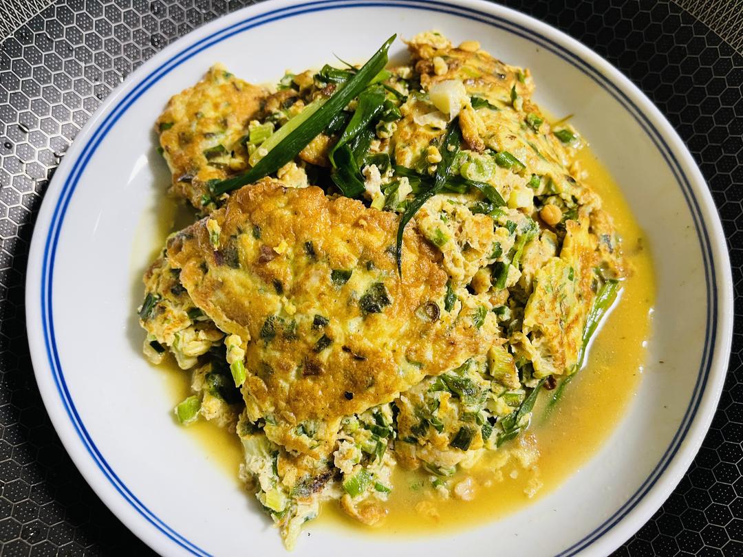 正宗潮汕煎葱蛋(超下饭超简单)的做法