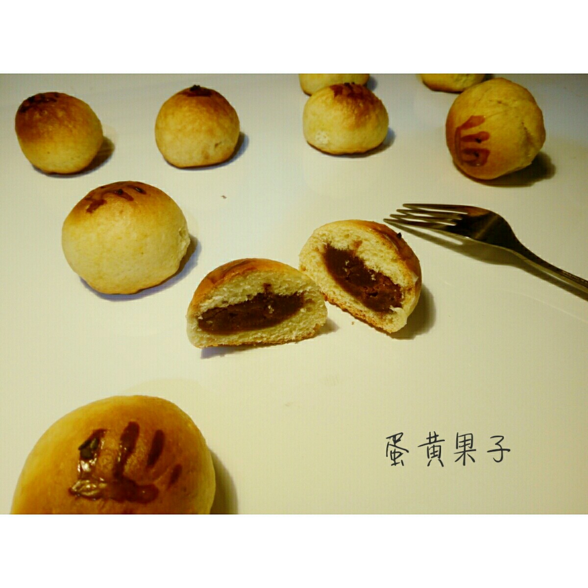 【炼乳蛋黄果子】无油 简单