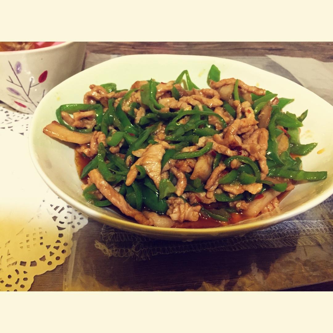 青椒炒肉丝