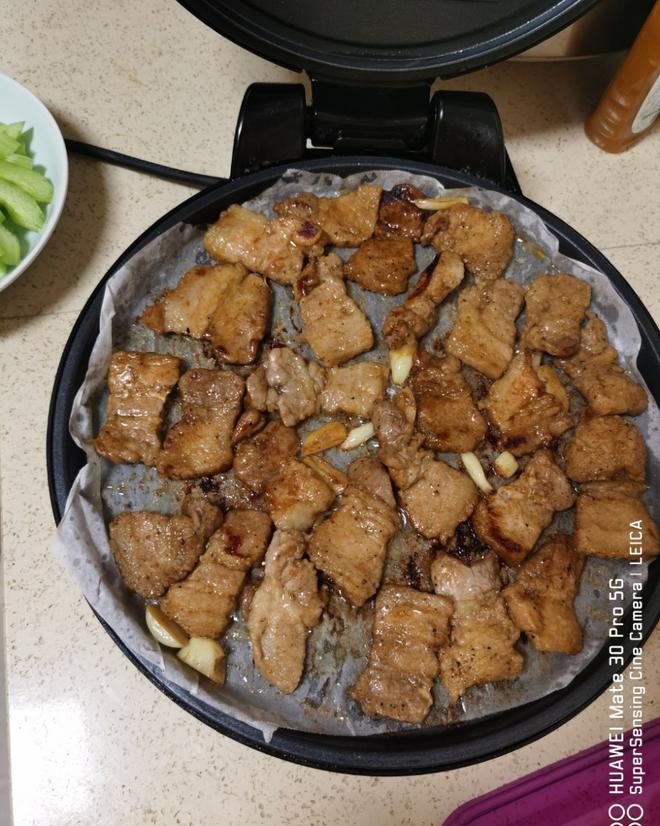 电饼铛烤五花肉的做法