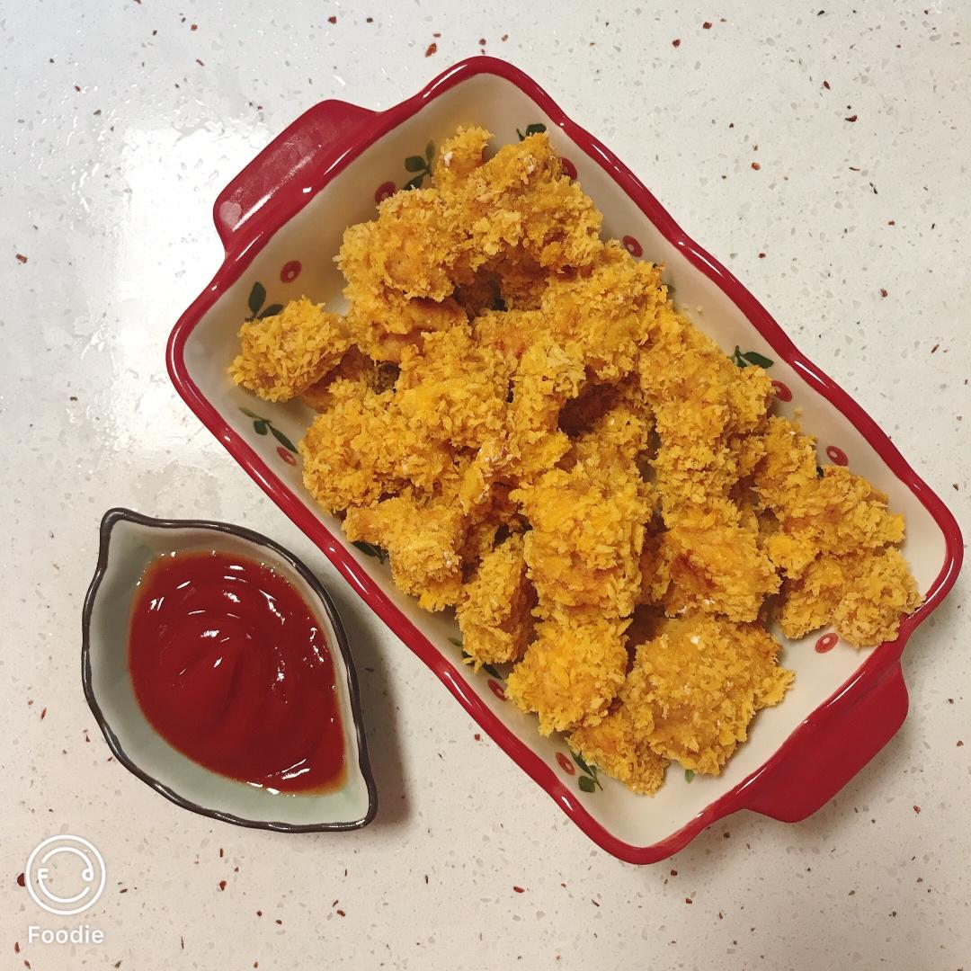 无油鸡米花 (KFC-style Chicken Popcorn)