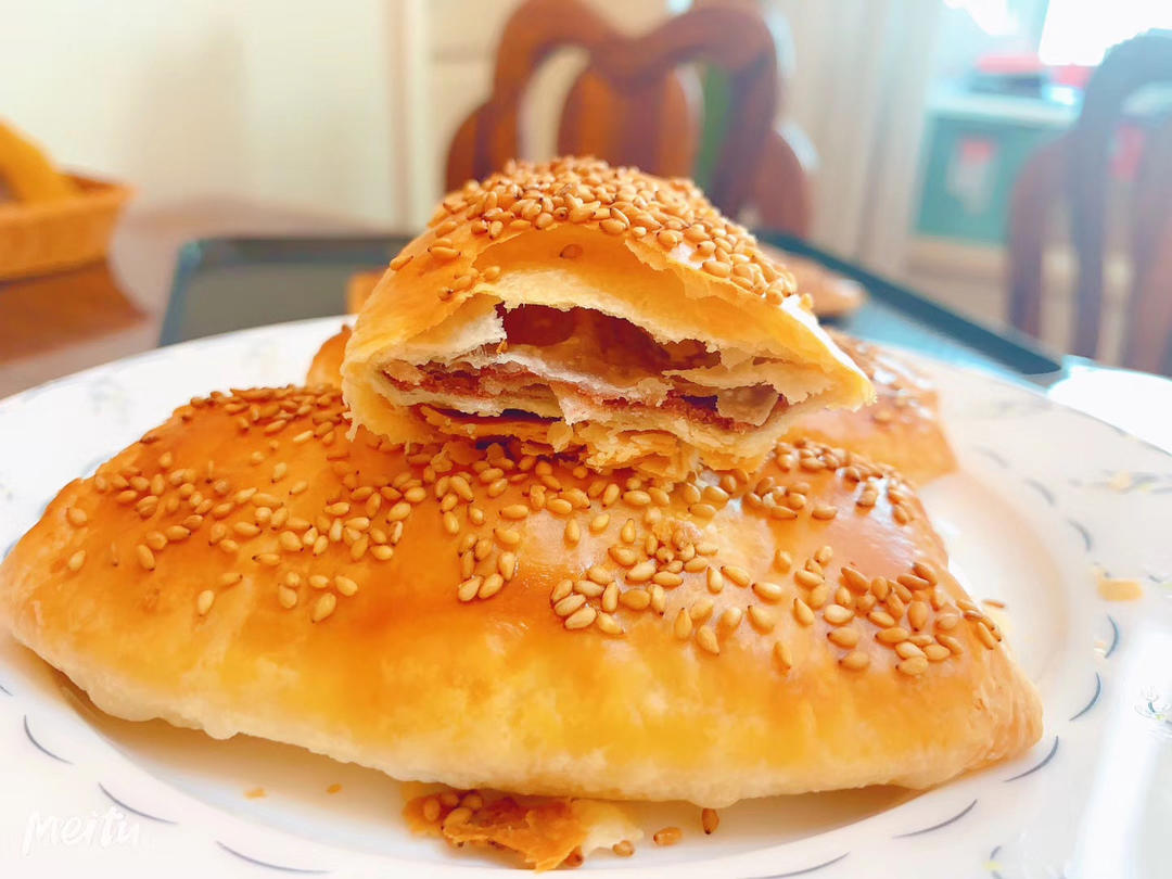 酥的掉渣烧饼