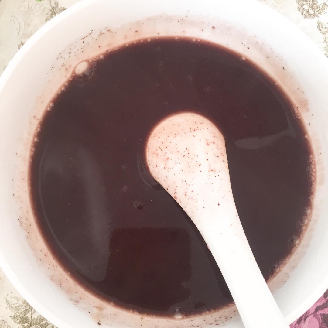 红糖紫米糊