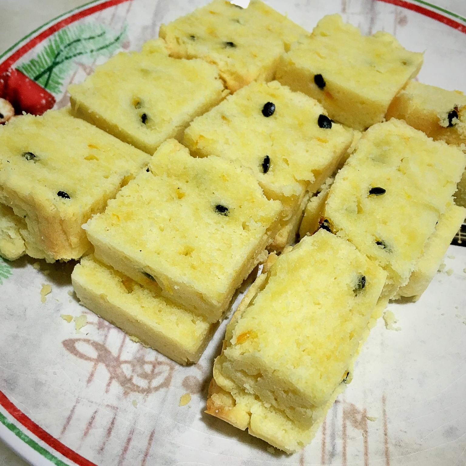 轻盈百香果磅蛋糕