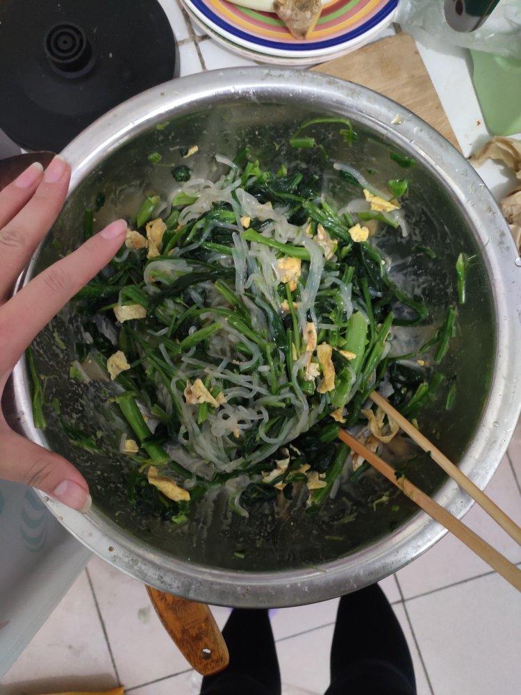 菠菜鸡蛋拌（凉拌版）