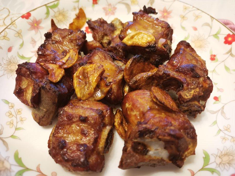 蒜香排骨（空气炸锅版）生酮减肥食物
