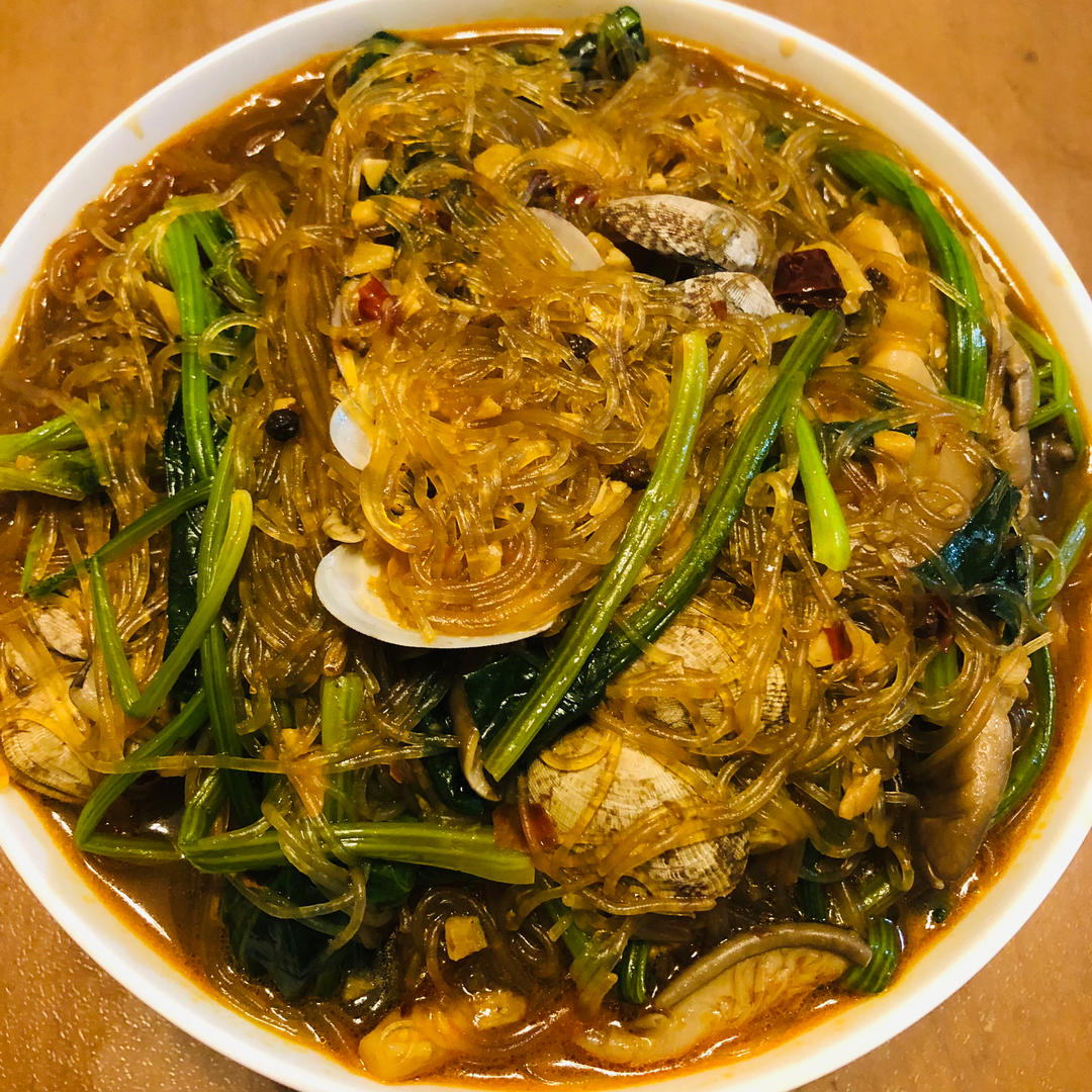 ㊙️自制花甲粉丝煲比外卖还好吃
