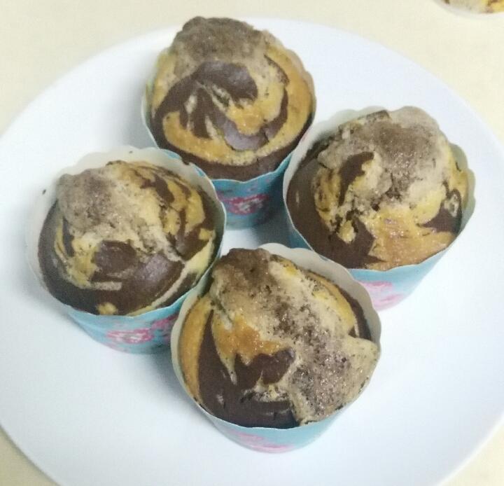 玛莎斯图尔特的大理石杯子蛋糕
