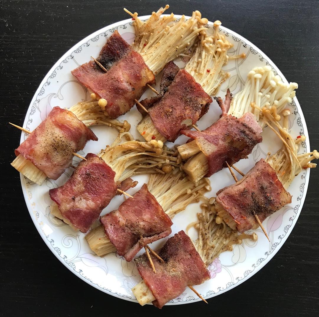 培根金针菇卷（烤箱）