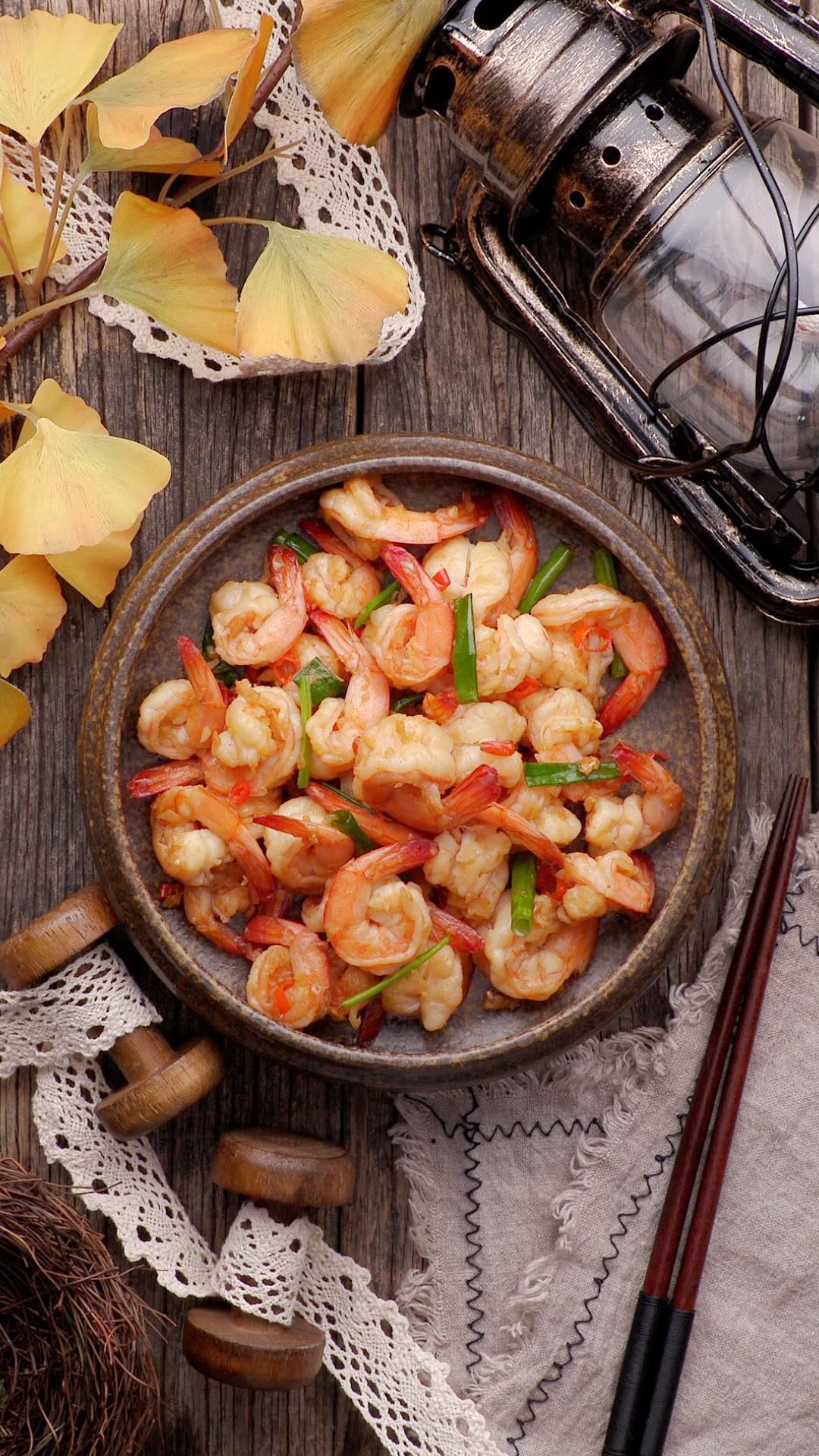 辣炒虾仁的做法