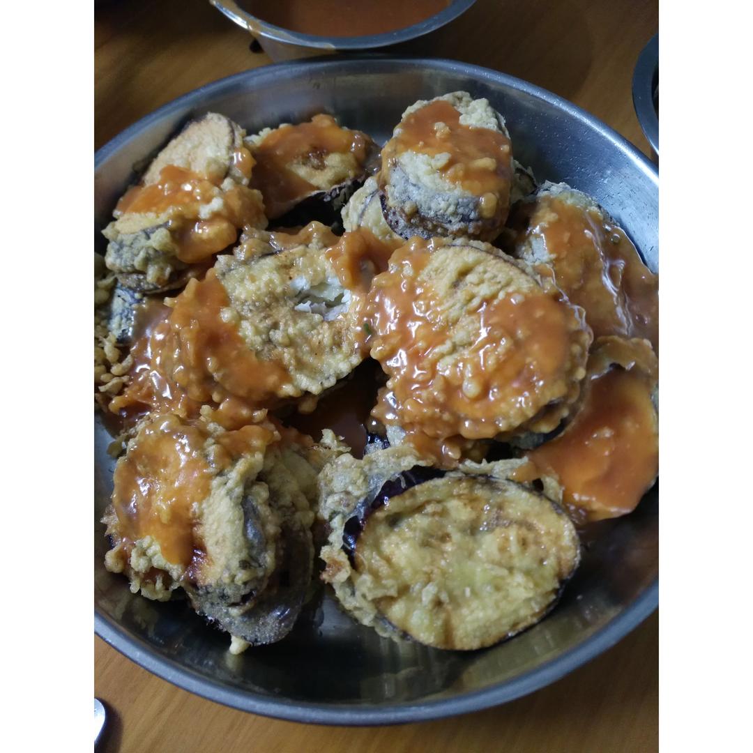 外酥里嫩的炸茄子