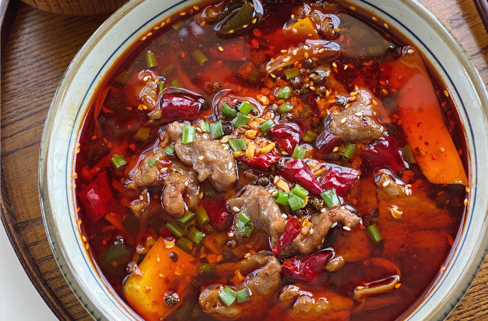 水煮牛肉加宽粉