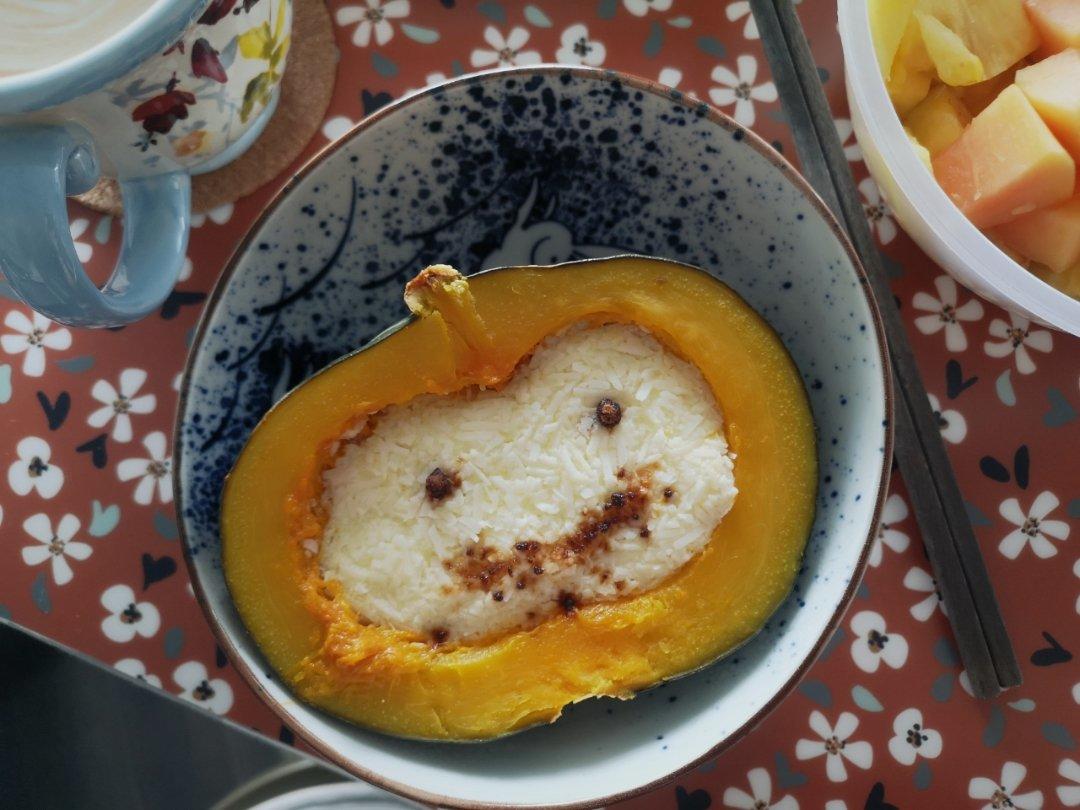 雪凌兔好想家做的日本南瓜/贝贝南瓜牛奶炖蛋