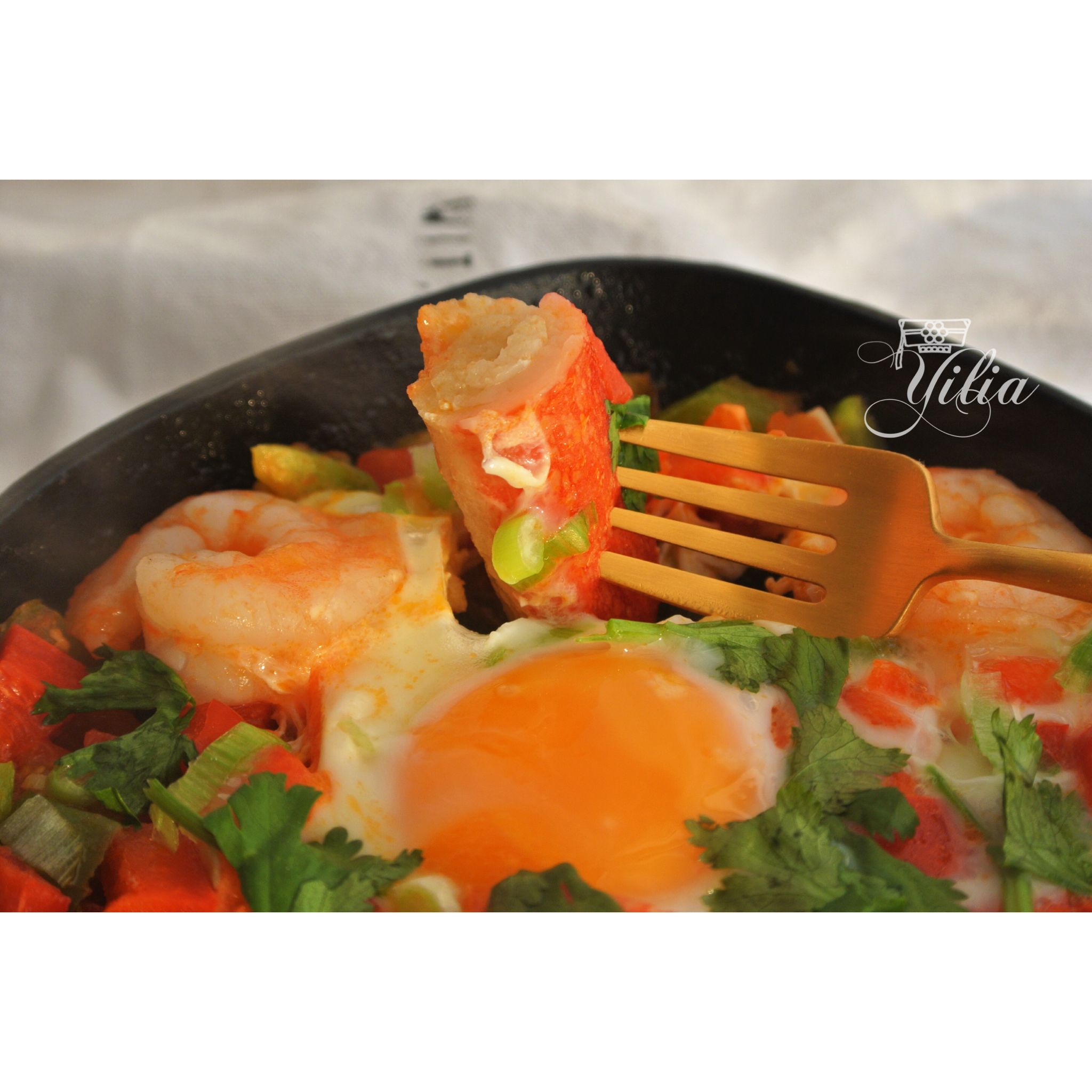 花凉凉做的北非蛋(荤食爱好者口味)