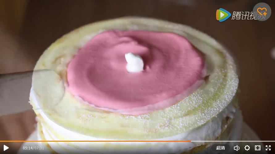 低调奢华有内涵的彩虹心形千层蛋糕的做法 步骤17