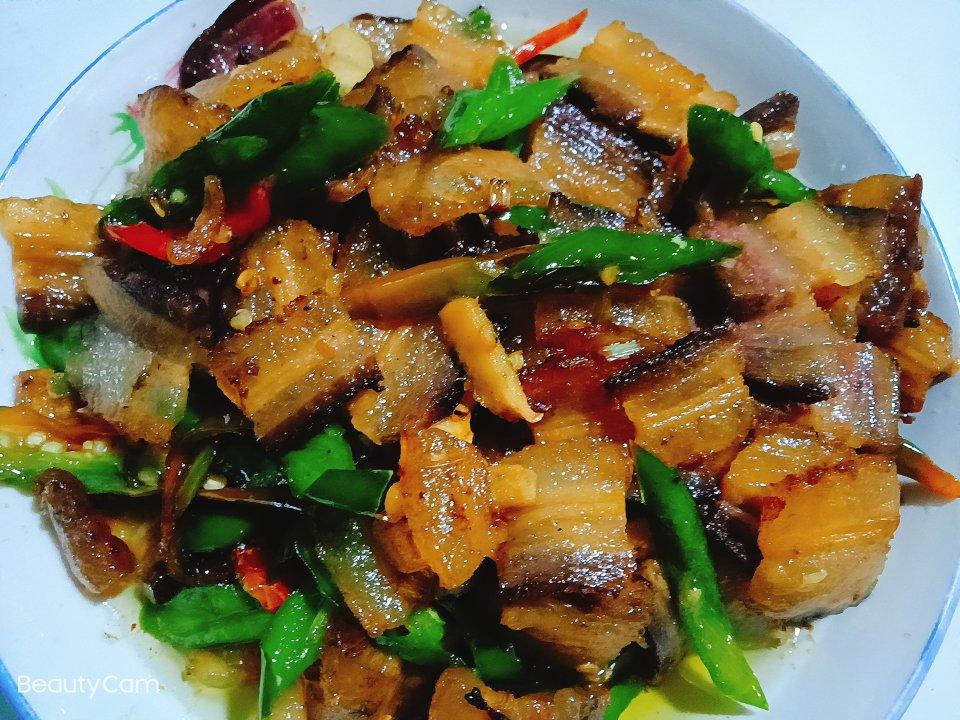 李晓燕c做的青蒜炒腊肉