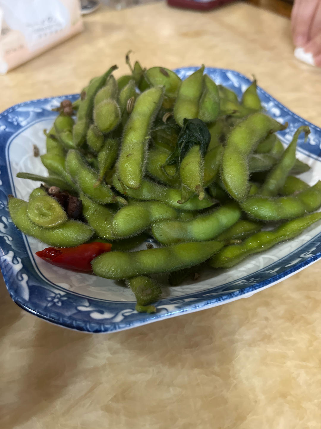 豪华版水煮毛豆