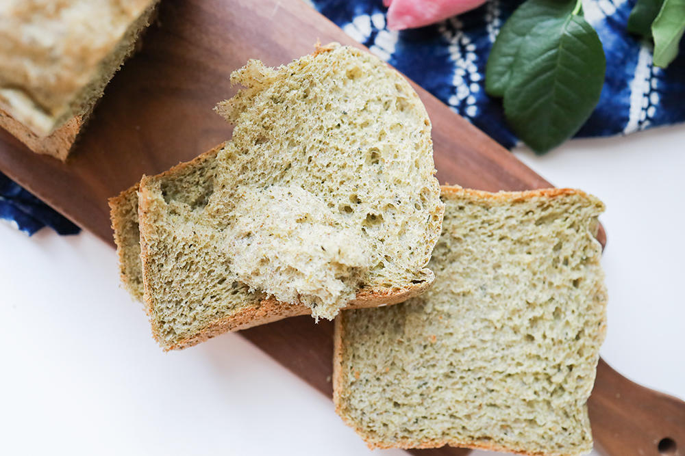 9个月以上辅食菠菜吐司面包机一键吐司的做法