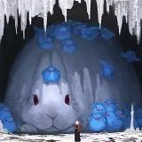 蒸蛋糕的兔子