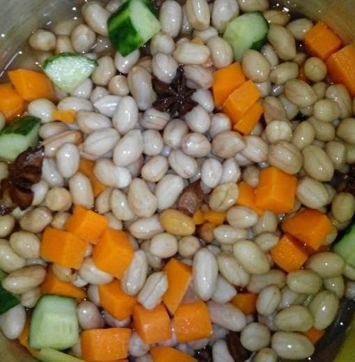 五香花生豆的做法