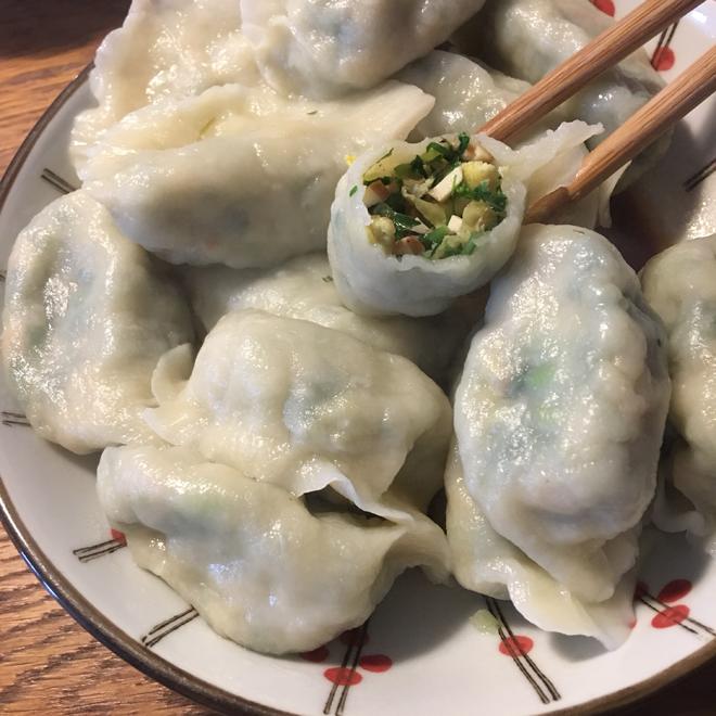 素荠菜饺子的做法
