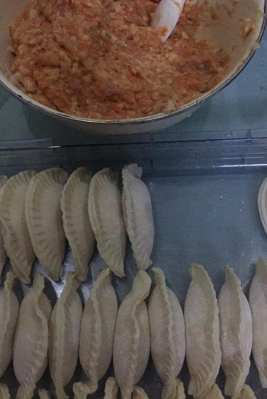 白地瓜猪肉葱香饺子