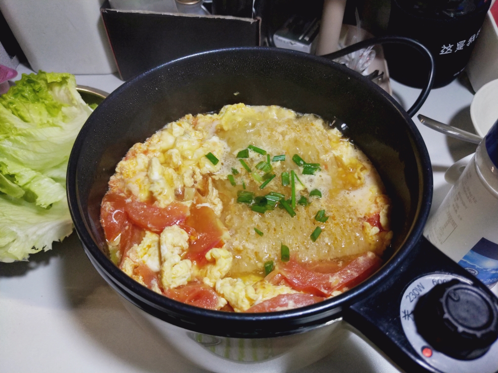 宿舍一人食之番茄鸡蛋米粉的做法 步骤8