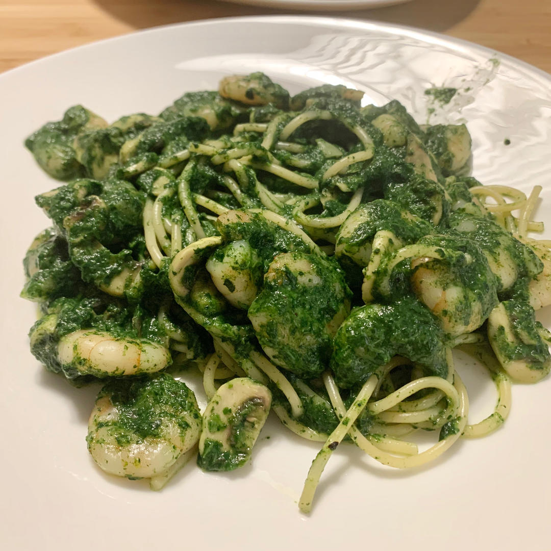 健康低卡吃意面——菠菜意大利面