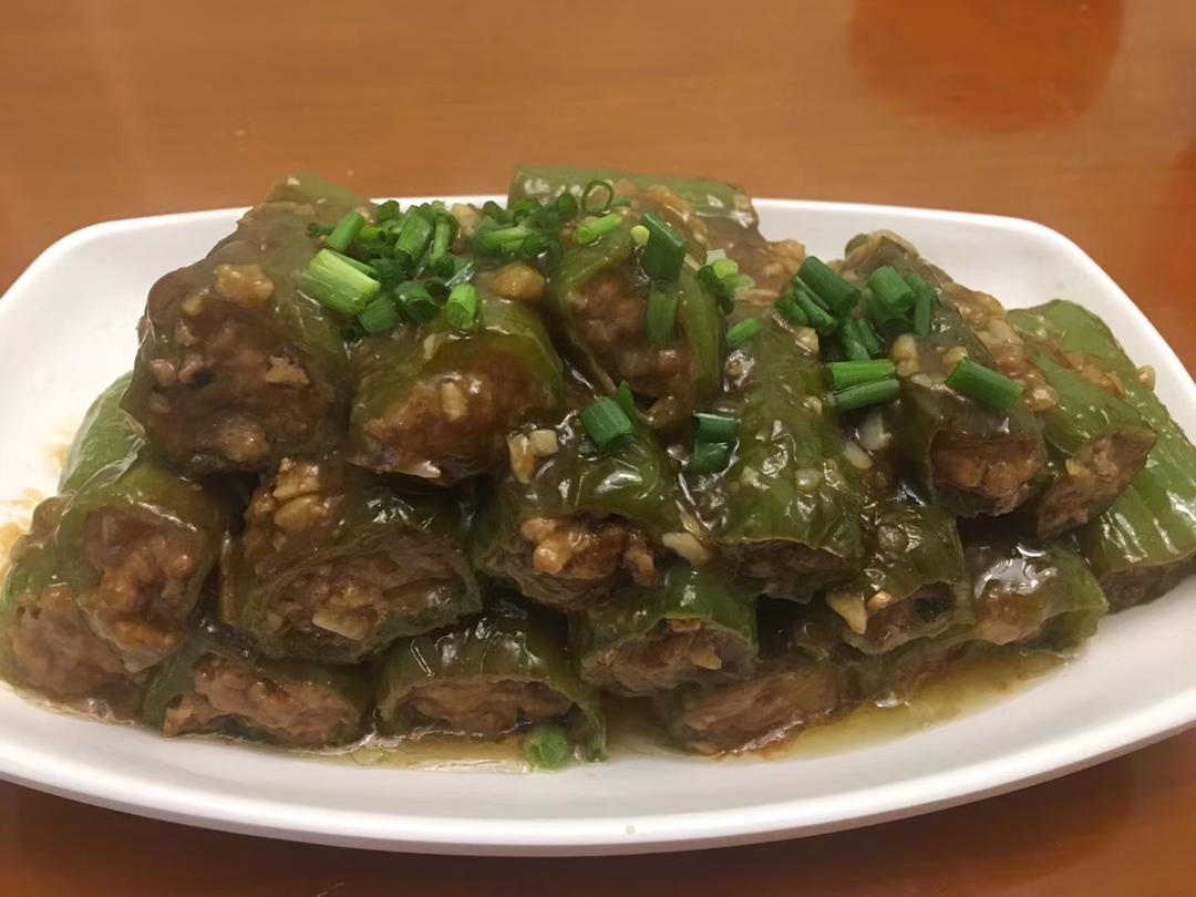 肉酿虎皮青椒