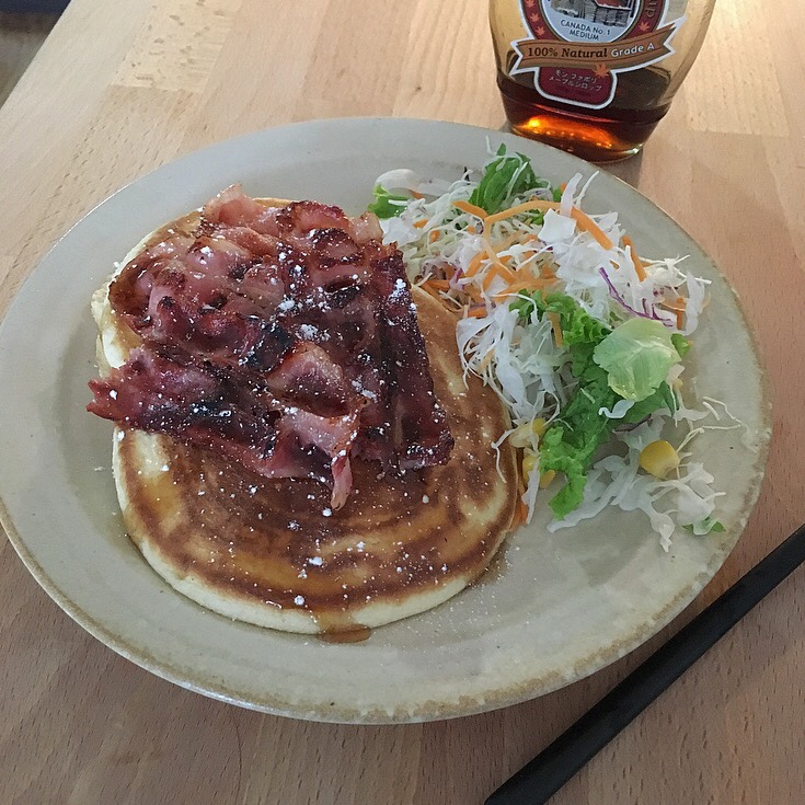 培根蜂蜜松饼