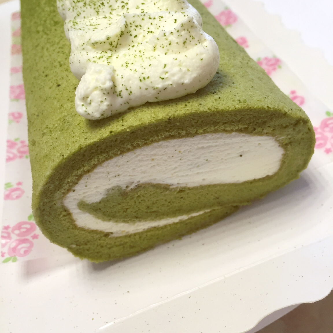抹茶蜜豆蛋糕卷