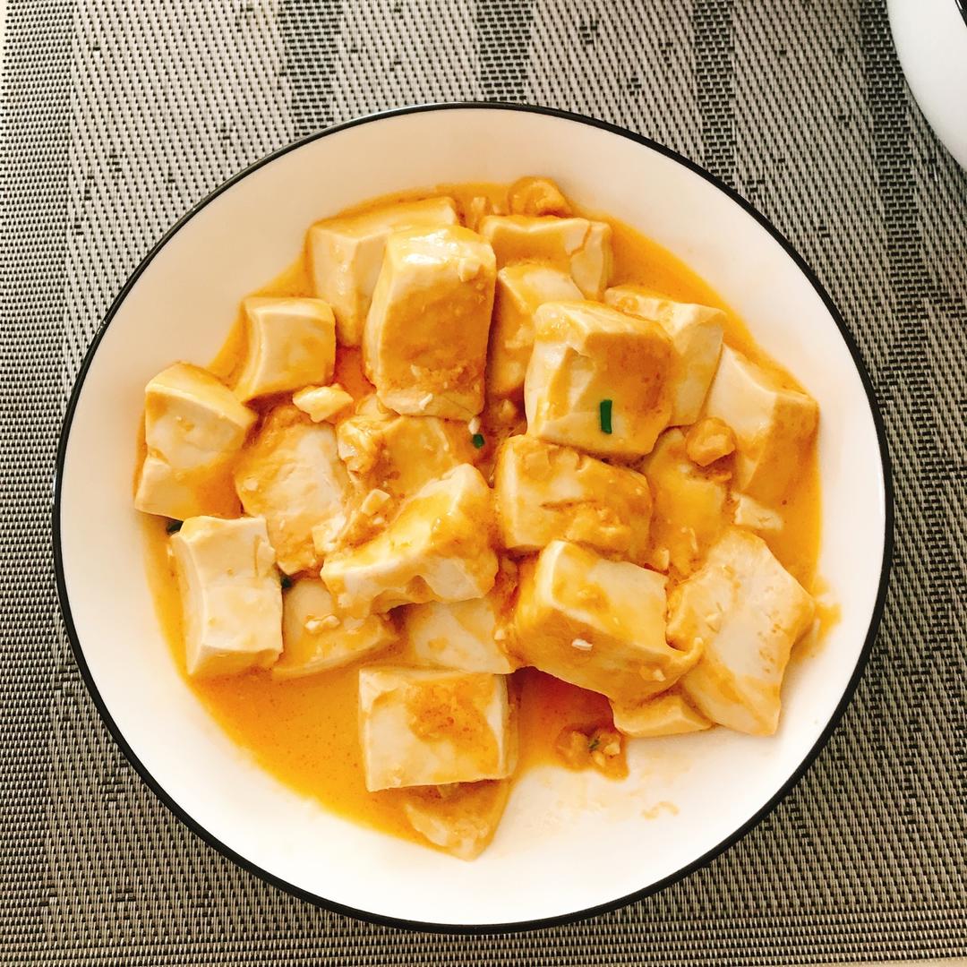 老丁的私房菜-蟹黄豆腐
