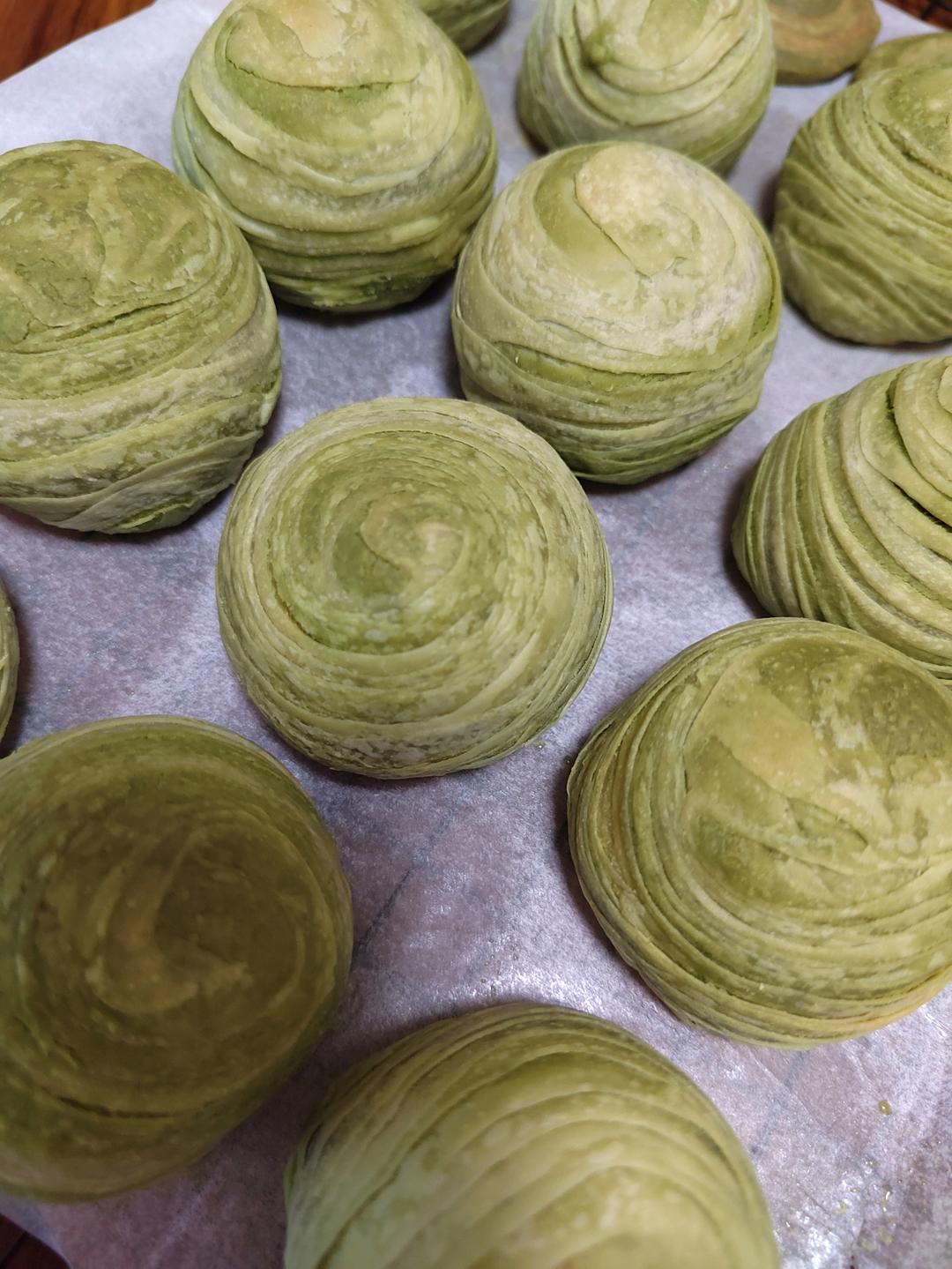 抹茶蛋黄酥（螺旋酥）