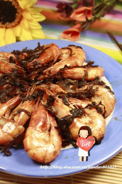 梅干菜烧虾的做法