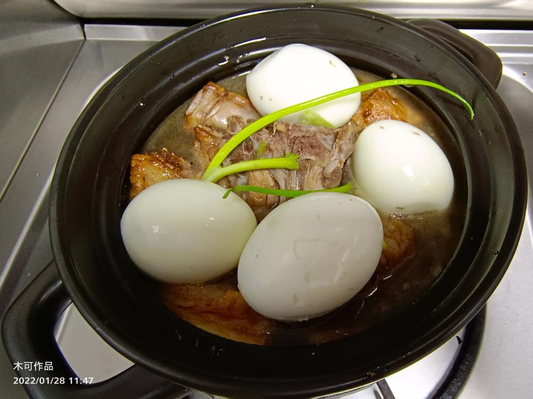 葱烧排骨蛋