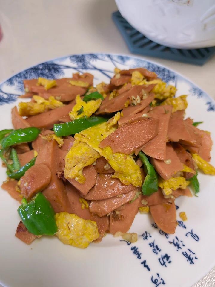 零失败🔥巨好吃又下饭的青椒火腿肠炒鸡蛋🔥