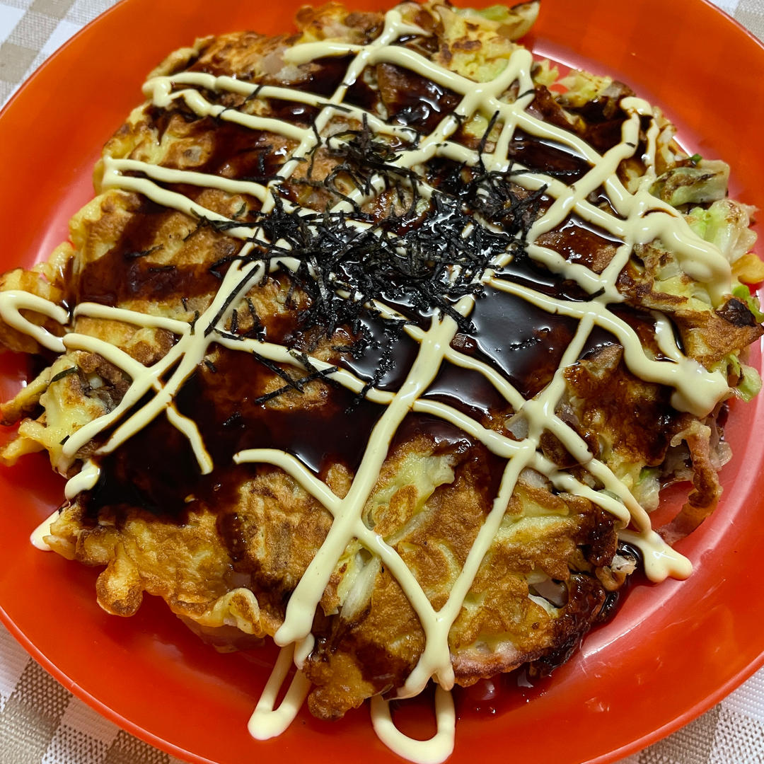 超简单大阪烧❗️新手也能一次成功❗️15分钟完美早餐