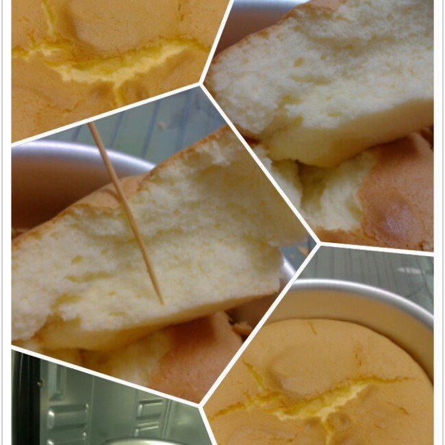 超简单完美戚风蛋糕（6寸2蛋）附打发、翻拌、脱模视频